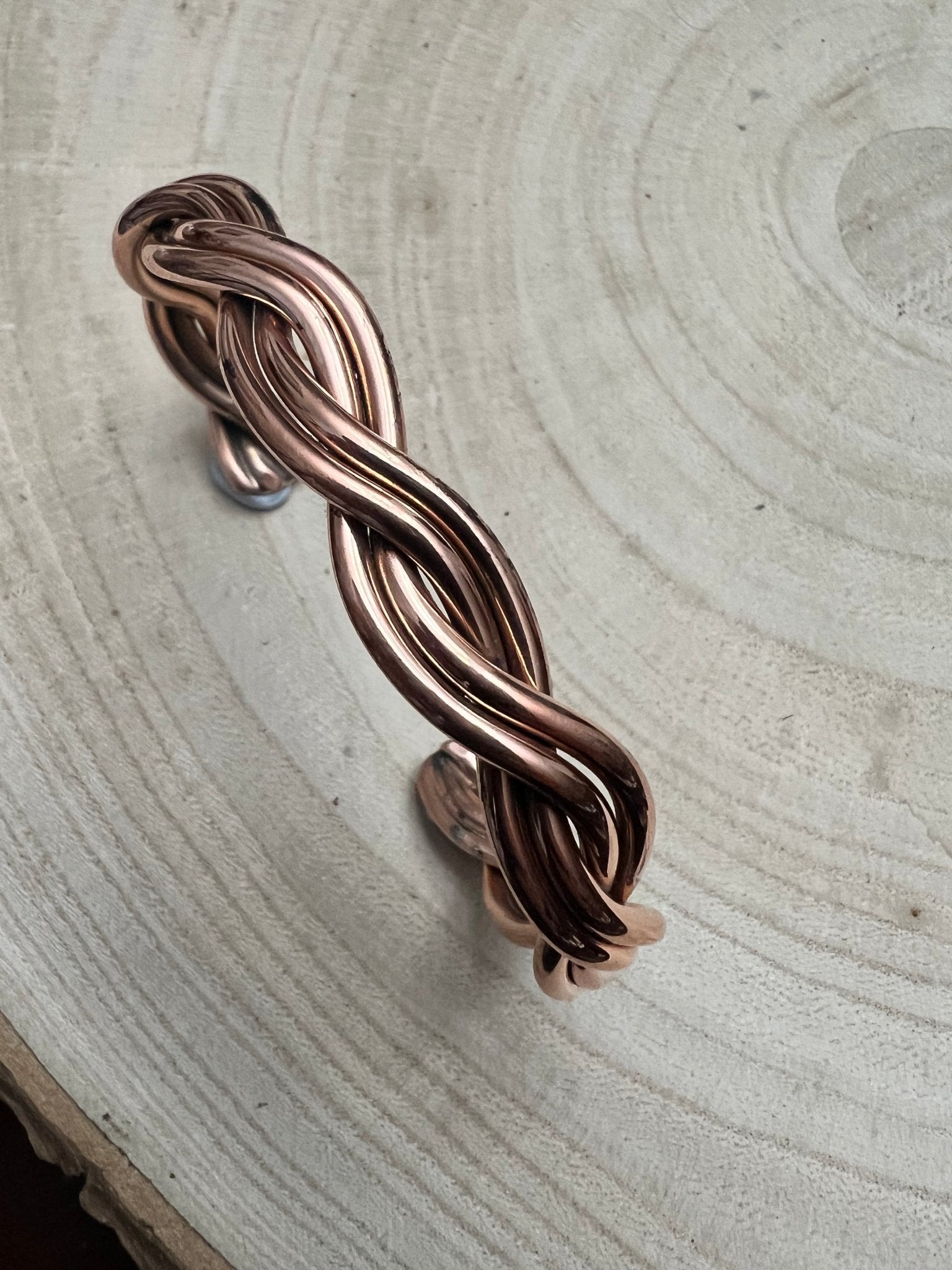 Elaine Tahe Navajo Copper Bracelet — 3/8" Wide (Fits 7 1/8" Wrist)