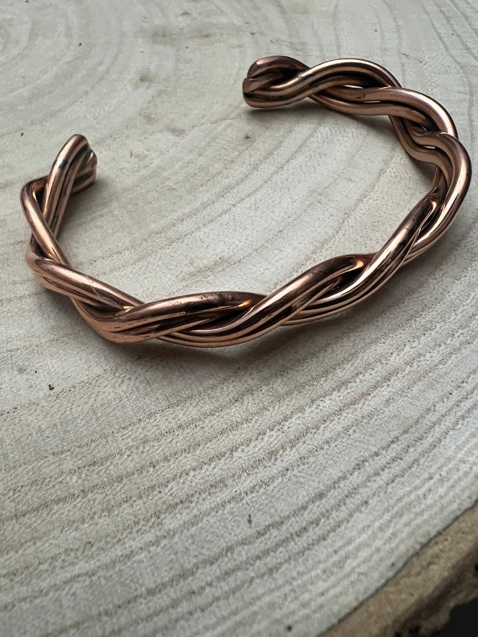 Elaine Tahe Navajo Copper Bracelet — 3/8" Wide (Fits 7 1/8" Wrist)